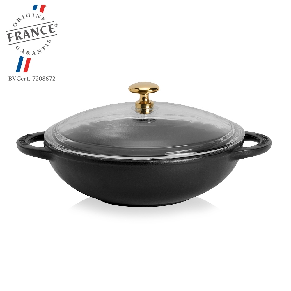 Chasseur - Wok with Glasss Lid - 18 cm Chasseur - Wok with Glasss Lid - 18 cm