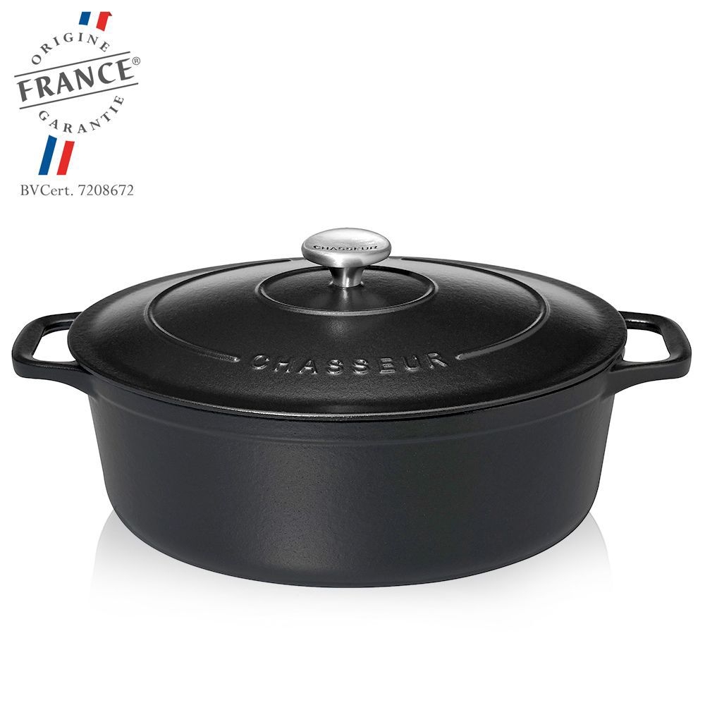Chasseur - Oval Casserole - Black Matte Chasseur - Oval Casserole - Black Matte