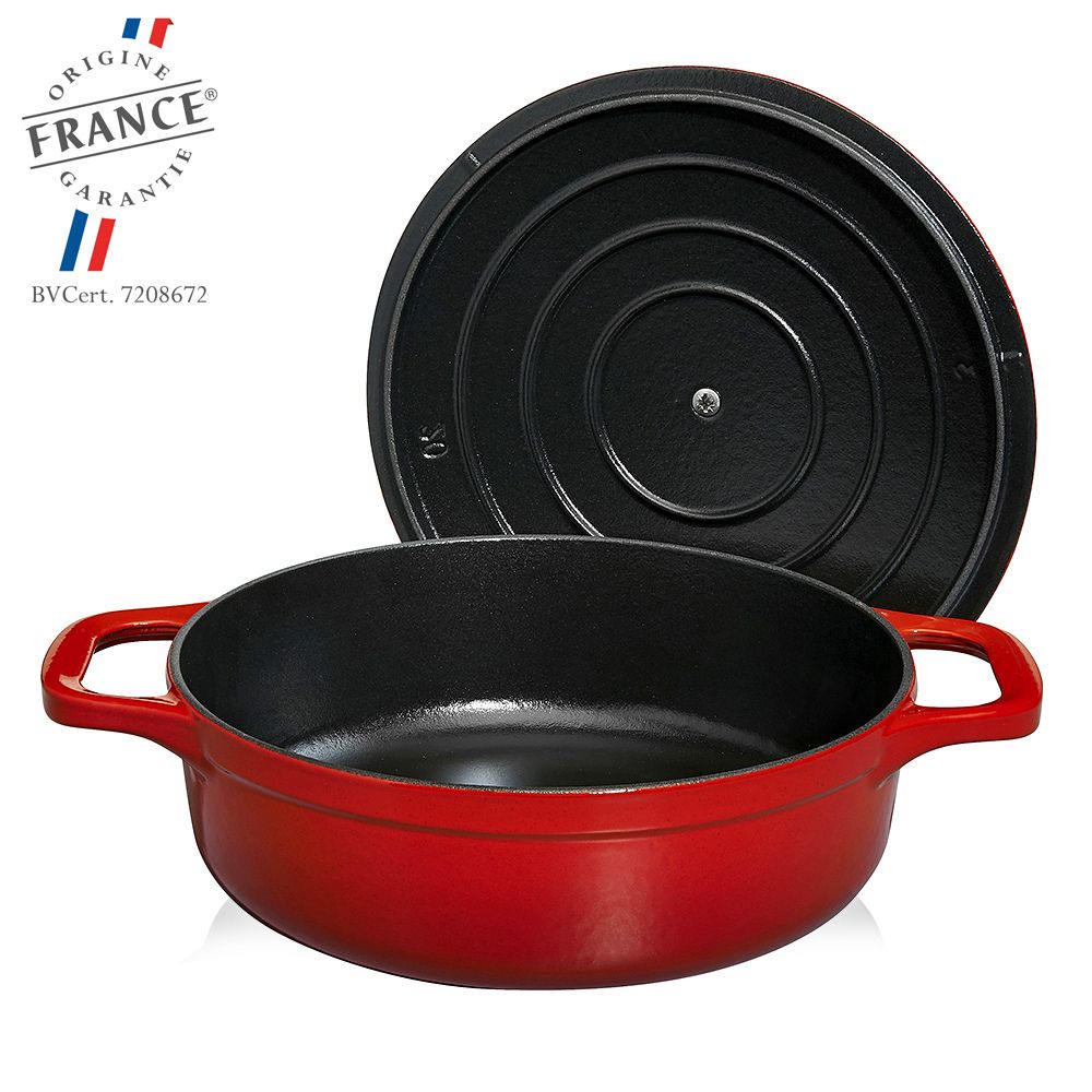 Staub Cast Iron Round Cocotte, Dutch Oven, 9-quart, serves 9-10