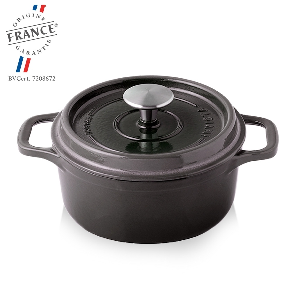 Invicta - Round Casserole 20 cm Taupe - Cast Iron