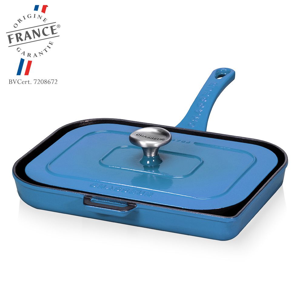 Chasseur - Double grill for panini and meat - blue