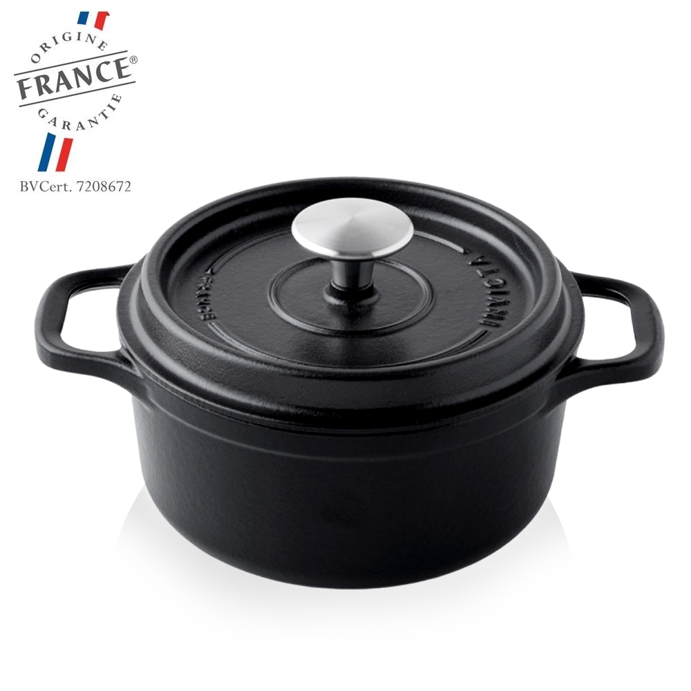Invicta - Round Casserole - Cast Iron black Invicta - Round Casserole - Cast Iron black