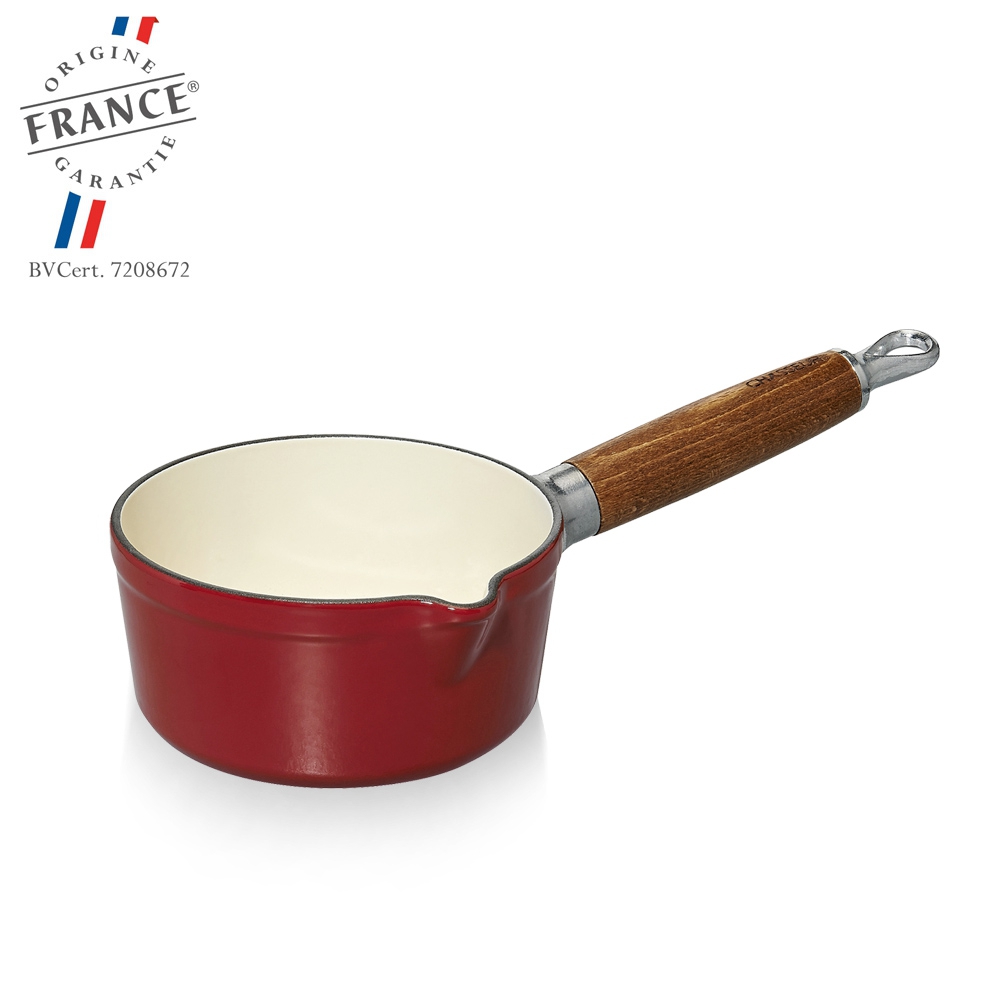 Chasseur - milkpan with wooden handle