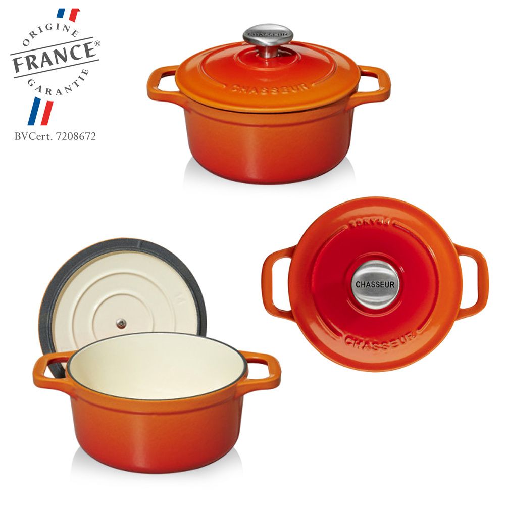 Chasseur - Round Casserole - Flamed Orange 10 cm